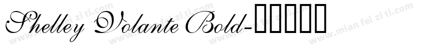 Shelley Volante Bold字体转换